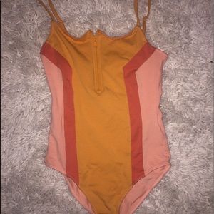 Forever 21 Colorblock Bodysuit